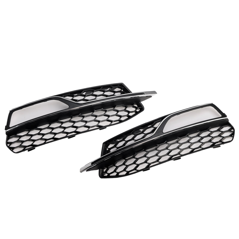 Front Lower Bumper Fog Light Cover Grill Fit AUDI A3 S3 S-Line 2013-2016