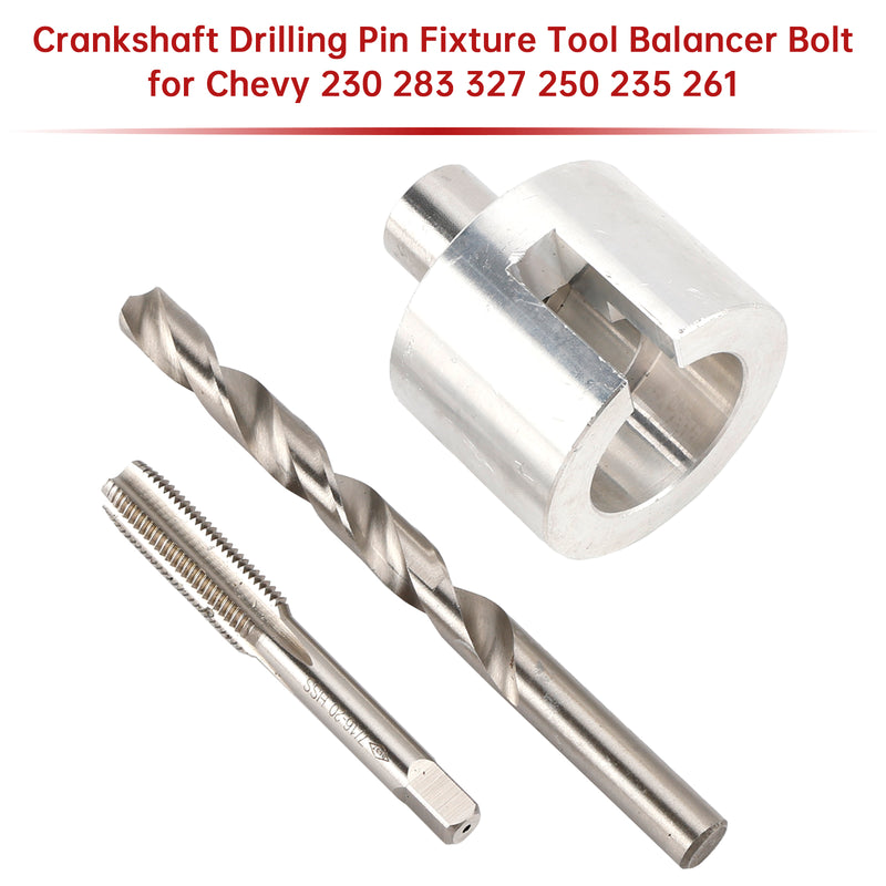 Crankshaft Drilling Pin Fixture Tool Balancer Bolt for Chevy 230 283 327