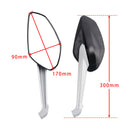 Mirror Set Left & Right For Ducati Monster 1200/S 821/Dark/Stripes 797 2014-2017