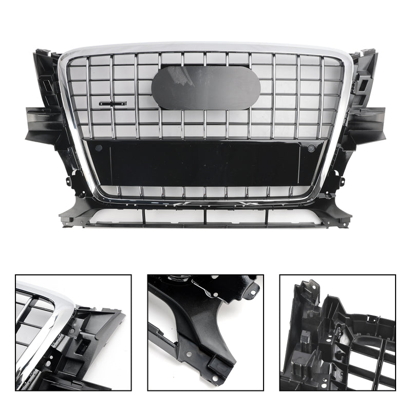 Front Bumper Grill Grille 8R0853651PT94 Fit Audi Q5 2009-2012 Chrome