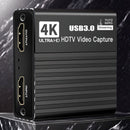 USB 3.0 Video Capture Card HDMI 4K Recording Box Game Live Broadcast Microphone