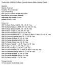 Throttle Body 12589308 For Pontiac Montana G6 Torrent