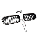 2015-2017  Fit BMW 1 Series F20 F21 Double Line Front Kidney Grill Grille Black