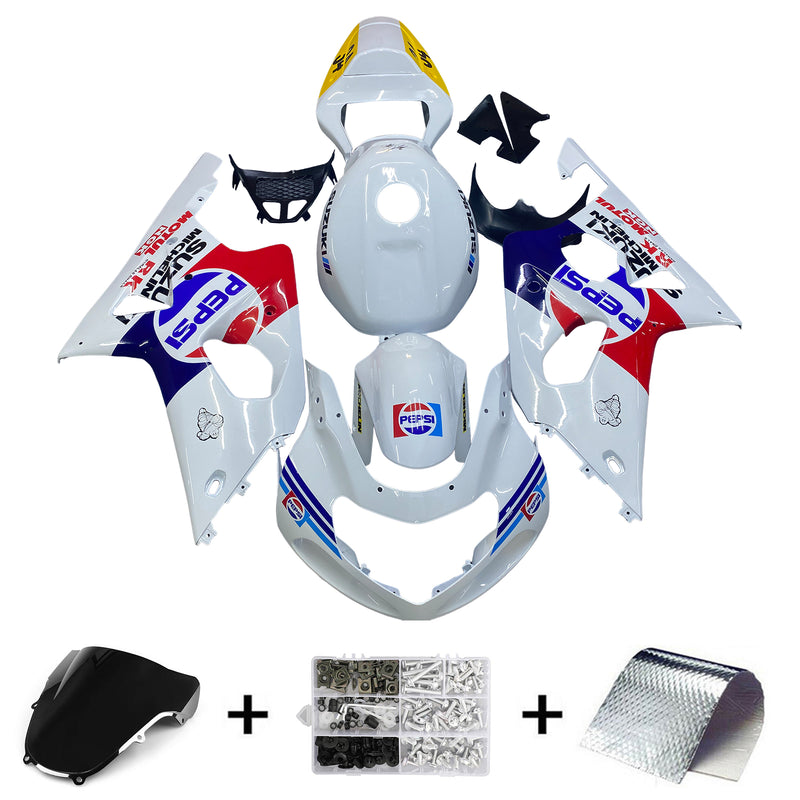 Amotopart Suzuki GSXR1000 2000-2002 K1 K2 Fairing Kit Bodywork Plastic ABS