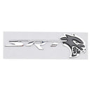 Rear Tailgate SRT Hellcat Decal Emblem for Challenger Trunk Lid Badge Silver, Black