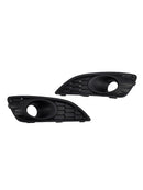 2013-2017 Ford Fiesta 2PCS Matte Black Front Fog Light Lamp Cover Grille