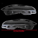 Pair Front Headlight Lens Cover Shell Clear For Jaguar XJ XJL 2010-2019
