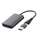 Type C/USB3.0 to Dual HDMI Adapter for Apple M1 M2 Mac Windows Type C/USB3.0 Hub