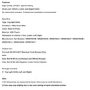 2013-2017 Audi Q5  Black Front Bumper Fog Light Grille Grill 8R0807681M