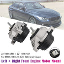 For BMW 428i F32/F33 2014-2016 L4 2.0L 22116787658 Front Engine Motor Mount Left + Right