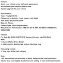 2PCS Front Fog Light Grille Lower Bumper Grill Fit AUDI A4 B9 2016-2018