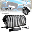 2016-2018 Audi Q3 RSQ3 Style Front Honeycomb Grille Grill Gloss Black