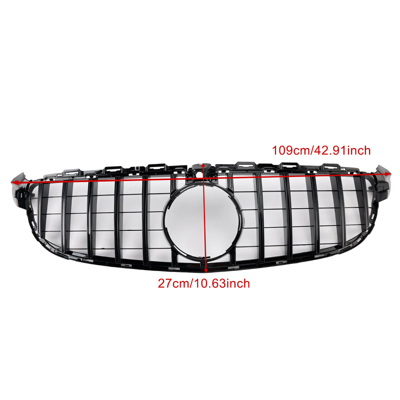 Front Bumper Grille Grill Fit Mercedes Benz W205 C63 2015-2018 Pre-Facelift