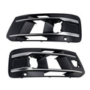 2016-2019 Fit Audi Q7 2PCS Front Bumper Fog Light Grille Cover 4M0807682AA4W3