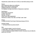 BMW X6 G06 M Sport Gloss Black Front Lip Rear Diffuser Side Skirts Body Kit