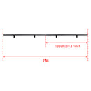 6.6FT Round Tube Rolling Library Sliding Ladder Hardware Kit with Brake