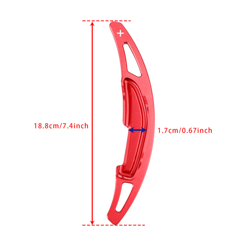 Steering Wheel Paddle Shifter Extension For BMW M3 M4 X5M X6M Aluminium Red