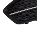 2PCS Front Bumper Grille Grill Fog Light Cover Fit Audi A6 C8 2019-2023