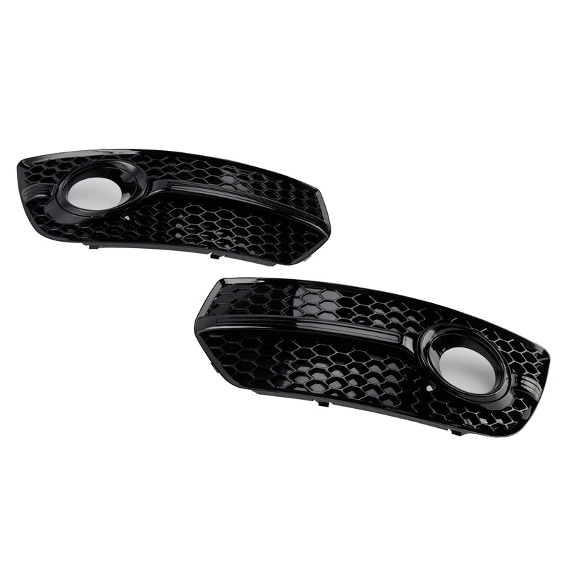 2PCS Front Bumper Grill Fog Light Lamp Covers Fit Audi Q5 2009-2012