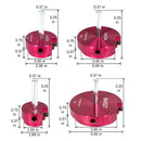 4Pcs PVC Pipe Reamer Plastic PVC Pipe Fitting Reamer Plumbing Tools Kit Fit