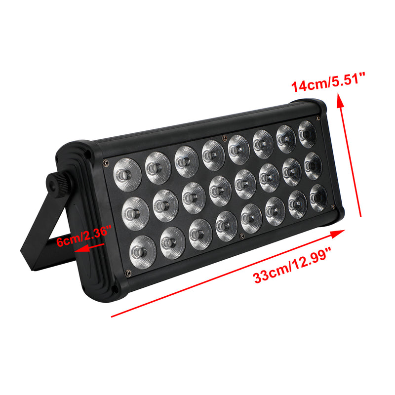 24 LED Wall Wash Stage Light RGBW Strobe DMX512 Party Disco Show Effect Lighting