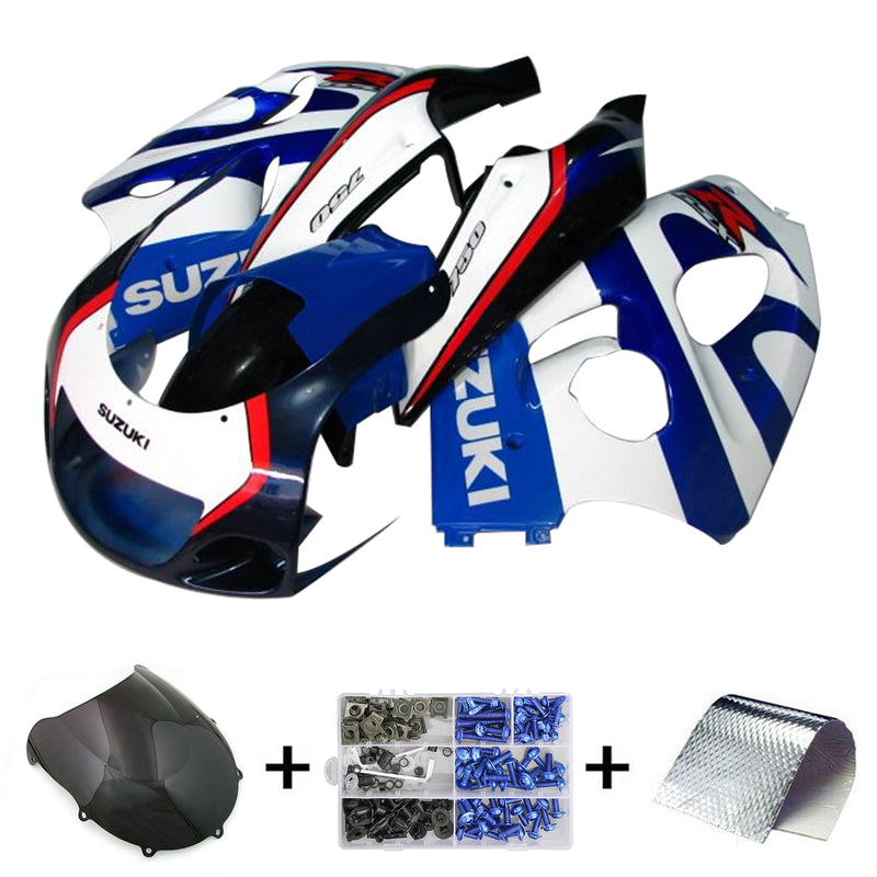 Amotopart Suzuki GSXR600 1996-2000 GSXR750 1996-1999 Fairing Kit Bodywork