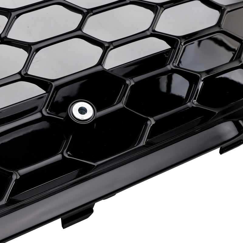 ST Style Gloss Black Mesh Front Bumper Grill Fit Ford Focus MK4 2018-2021