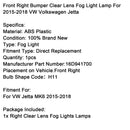 2015-2018 VW Volkswagen Jetta Front Right Bumper Clear Lens Fog Light Lamp