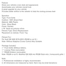 RSQ8 Style Gloss Black Front Honeycomb Mesh Grille Fit Audi Q8/SQ8 2019-2023