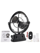 12V/24V Auto-Sensing Low-Power Draw Fan For Boats and RV Black