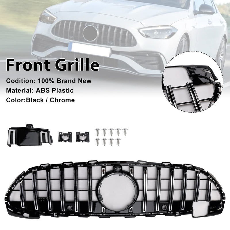 GT-R Style Front Bumper Grille Grill fit Mercedes Benz W206 2022-2023 W/Camera