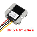 Waterproof DC/DC Converter Power Supply Regulator 12V Step Up To 24V 1-20A