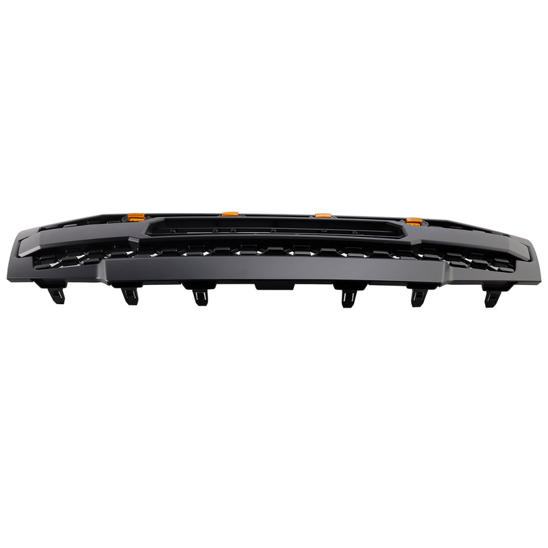 Black Front Bumper Grill Grille Fit Nissan Frontier 2009-2019 W/Led Lights