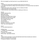 2Pcs Front Headlight Lens Shell+Seal Glue For Lexus GX460 2020-2023 US