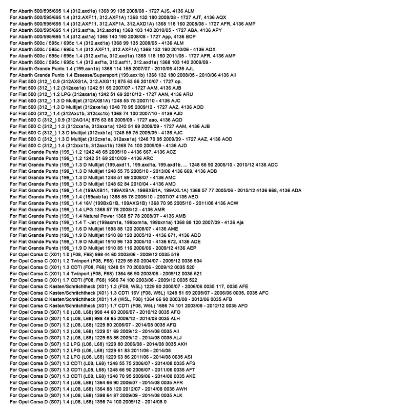 Steering Angle Sensor For Fiat 500 Grande Punto Opel Corsa C D X01 S07