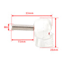 M6 Plastic Custom Head Skull License Plate Frame Screws Bolts Hardware Silver X2