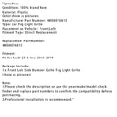 Original Fog Light Grille Left Side 4M0807681D For Audi Q7 S-Line 2016-2019