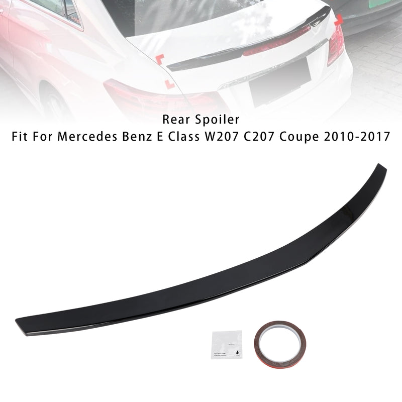 Gloss Black Rear Spoiler For Mercedes-Benz E-Class W207 10-17 Coupe