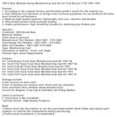 1997 Ford F250 Truck Front Door Weatherstrip Seal Kit 8PCS Door Window Sweep Weatherstrip Seal Kit