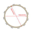 Clutch Friction Plate Kit fit for Honda CBR1100XX Blackbird 97-98 22201-MAT-000