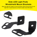 Side LED Light Pods Windshield Mount Brackets For Kawasaki Teryx Teryx4