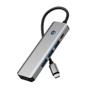 5 in 1 TYPE-C+USB3.0*1+USB2.0*2+HDMI+PD100W Interface Hub Adapter for MacBook