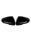 2pcs Gloss Black Door Wing Mirror Cover Caps Casing For VW Golf MK6 2009-2013