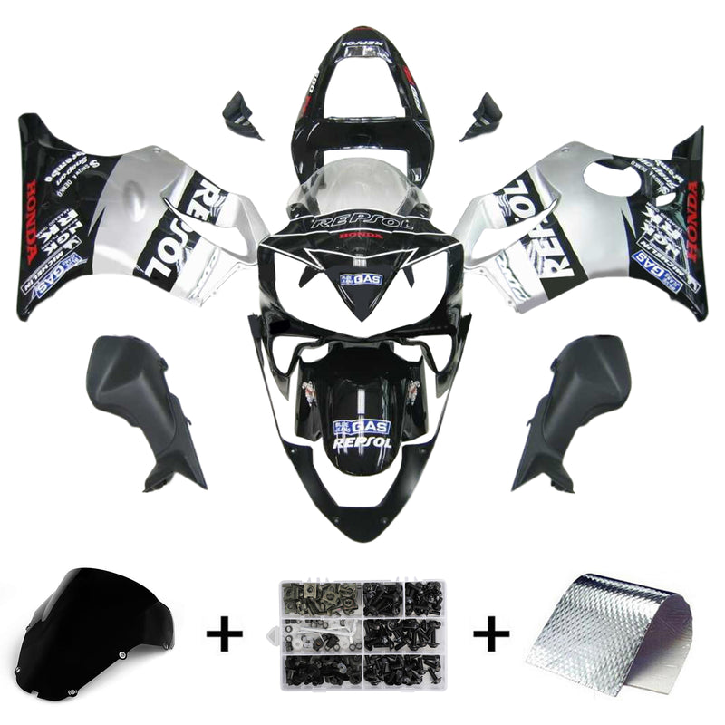 Amotopart Honda CBR600 F4i 2001-2003 Fairing Kit Bodywork Plastic ABS