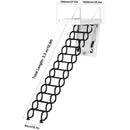 12 Steps Black Loft Wall Folding Pulldown Attic Ceiling Ladder Stairs 39.4*27.6"