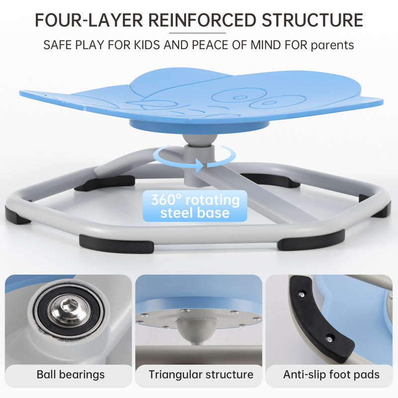 Sit+Spin 360��Sensory Spinning Seat Swivel Toy Kids elephant Wobble Chair Stool
