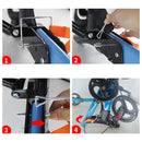 Foldable Rollator Walker with 6 levels of Adjustable Seat 8 Wheels  Compact Folding Design Lightweight Mobility Walking Aid suitable for people of different heights