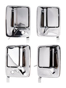 4Pcs Chrome Exterior Door Handle Set For Ford F-250 F-350 Super Duty 99-16