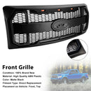 Matte Black Raptor Style Front Bumper Grille Grill Fit Ford F150 2009-2014 W/LED