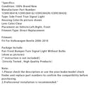 Pair Front Bumper Turn Signal Light Without Bulbs For VW Beetle 06-10 1C0953041R